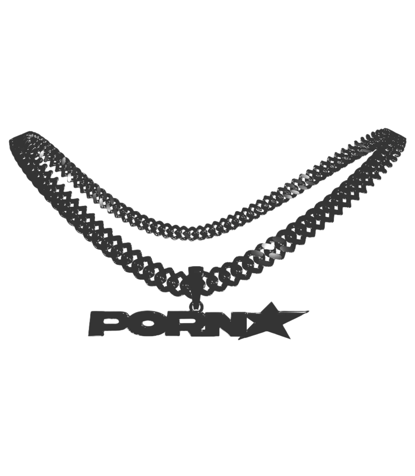 PORNSTAR CHAIN SILVER